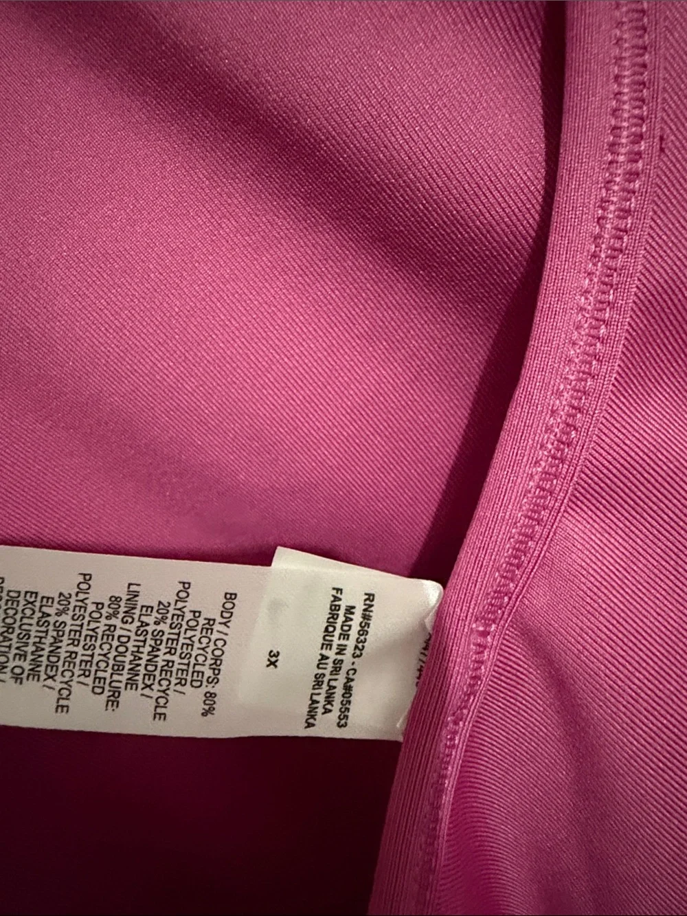 Nike Magenta Racerback Crop Sports Bra with Navy Swoosh